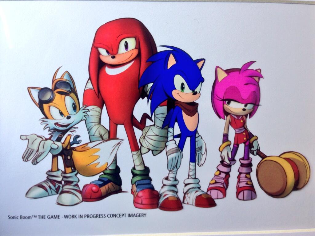Le nouveau design de Sonic, Tails, Knuckles et Amy dévoilé !