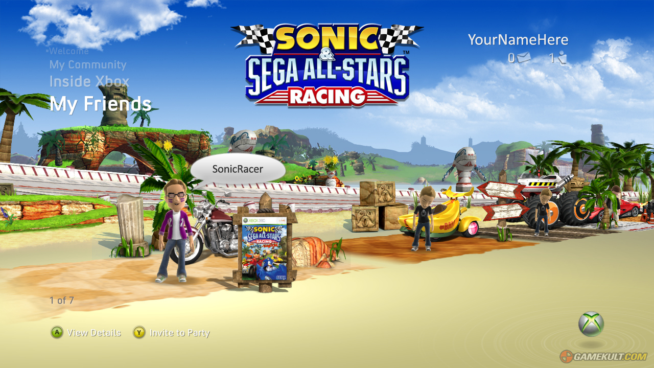Sonic & SEGA All-Stars Racing: la démo Xbox 360 [EDIT]