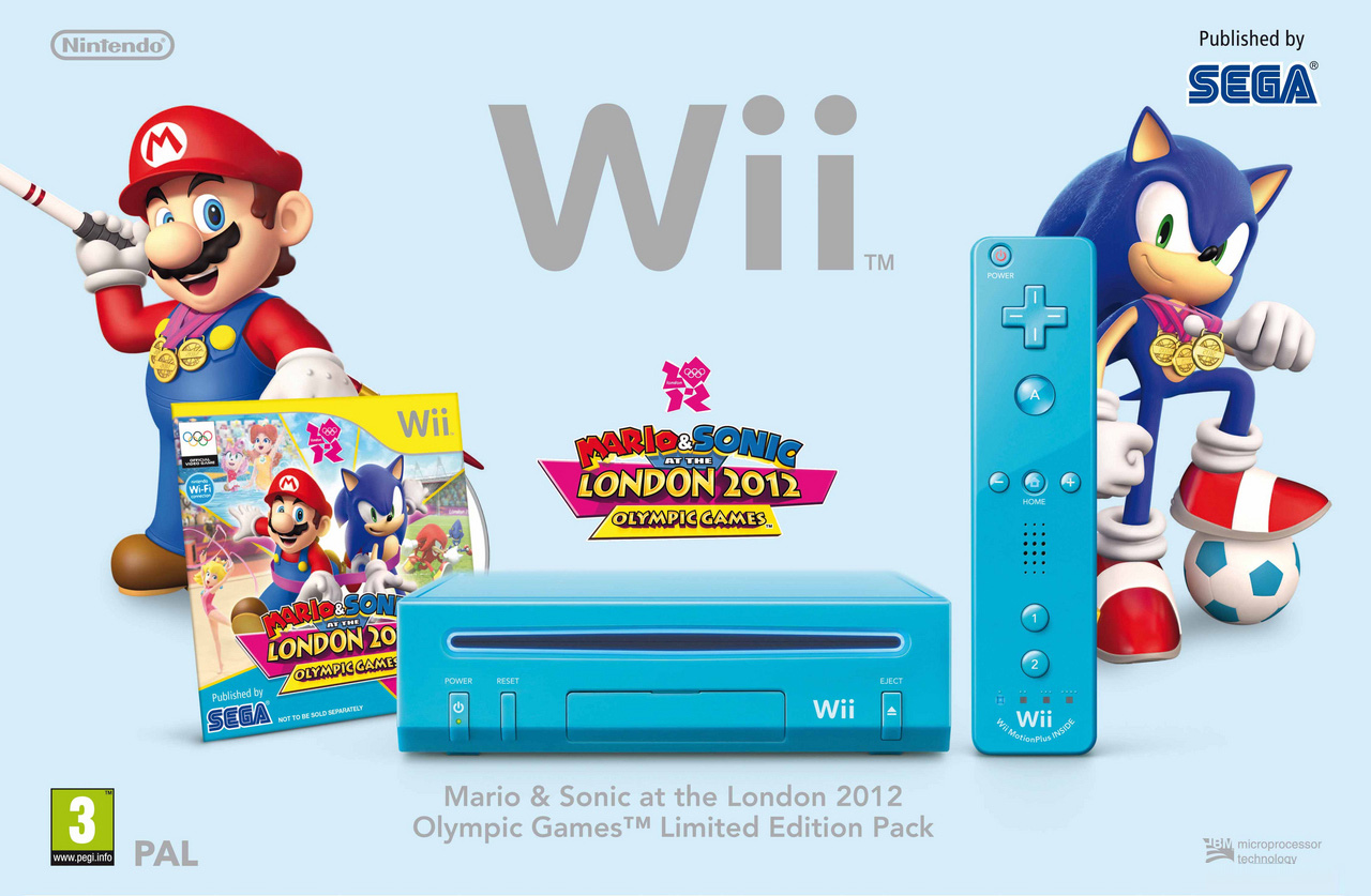 Une Wii Bleue Pour Mario & Sonic aux JO